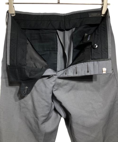PRADA（プラダ）PRADA (プラダ) モヘアブレンドスラックス/Mohair-blend slacks グレー サイズ:44の古着・服飾アイテム