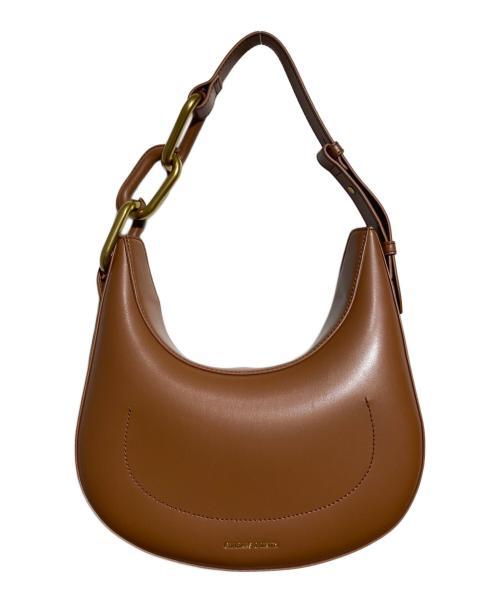 CHARLES & KEITH（チャールズアンドキース）CHARLES & KEITH (チャールズアンドキース) コラメタリックアクセントムートンバッグ ブラウンの古着・服飾アイテム