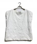 ISSEY MIYAKEイッセイミヤケ）の古着「立体格子デザインノースリーブブラウス/Sleeveless Blouse」｜ホワイト