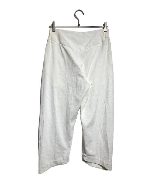 ISSEY MIYAKE（イッセイミヤケ）ISSEY MIYAKE (イッセイミヤケ) コットンリネンタックスラックス/Cotton-Linen Pleated Slacks アイボリー サイズ:1の古着・服飾アイテム
