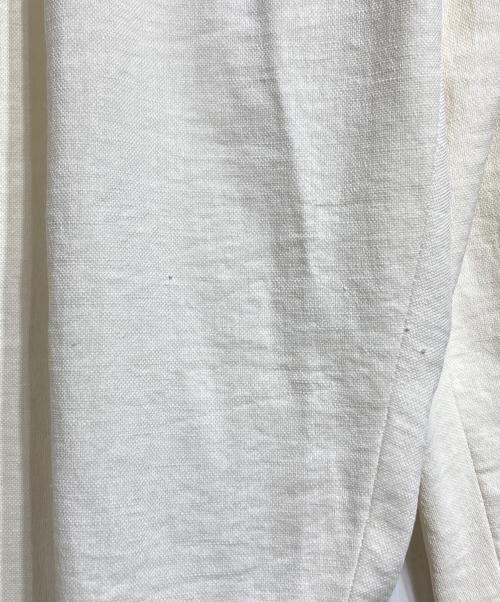 ISSEY MIYAKE（イッセイミヤケ）ISSEY MIYAKE (イッセイミヤケ) コットンリネンタックスラックス/Cotton-Linen Pleated Slacks アイボリー サイズ:1の古着・服飾アイテム