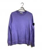 STONE ISLANDストーンアイランド）の古着「Cotton Fleece Crewneck Sweatshirt/コットンフリース クルーネックスウェットシャツ」｜パープル