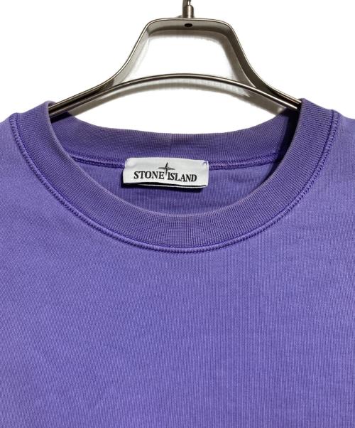 STONE ISLAND（ストーンアイランド）STONE ISLAND (ストーンアイランド) Cotton Fleece Crewneck Sweatshirt/コットンフリース クルーネックスウェットシャツ パープル サイズ:Lの古着・服飾アイテム