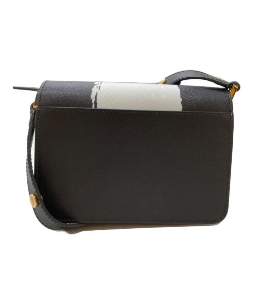 MARNI（マルニ）MARNI (マルニ) トランクナノレザーショルダーバッグ / Trunk Nano Leather Shoulder Bag ホワイト×ブラックの古着・服飾アイテム