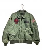 AVIREXアヴィレックス）の古着「CWU-36P フライトジャケット/CWU-36/P Flight Jacket」｜グリーン