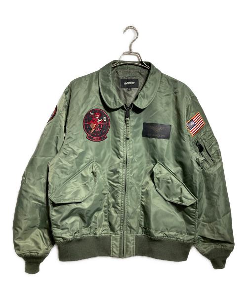 AVIREX（アヴィレックス）AVIREX (アヴィレックス) CWU-36P フライトジャケット/CWU-36/P Flight Jacket グリーン サイズ:3XLの古着・服飾アイテム
