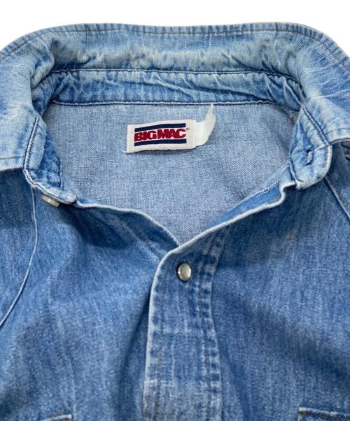 big mac（ビッグマック）big mac (ビッグマック) 80s デニムウエスタンシャツ/Denim Western Shirt インディゴ サイズ:－の古着・服飾アイテム
