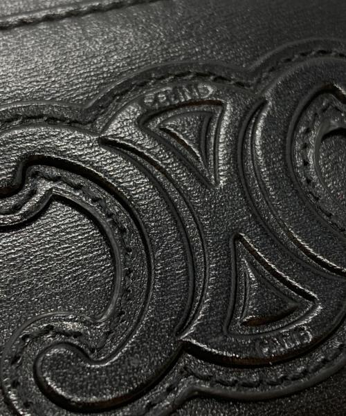 CELINE（セリーヌ）CELINE (セリーヌ) トリオンフカードケース/Triomphe Card Case ブラックの古着・服飾アイテム