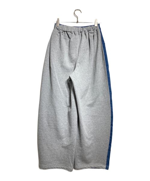 SOEMIN（ソエミン）SOEMIN (ソエミン) スウェットドッキングデニム/Denim docking sweatpants インディゴ×グレー サイズ:FREEの古着・服飾アイテム