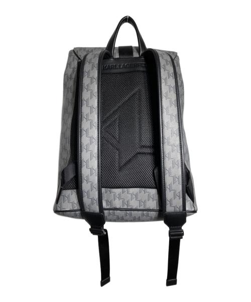 Karl Lagerfeld（カール ラガーフェルド）Karl Lagerfeld (カール ラガーフェルド) コブラバックルバックパック グレーの古着・服飾アイテム