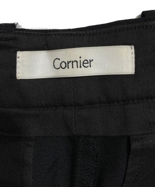 cornier（コルニエ）Cornier (コルニエ) ウールスラックス ブラック サイズ:Mの古着・服飾アイテム