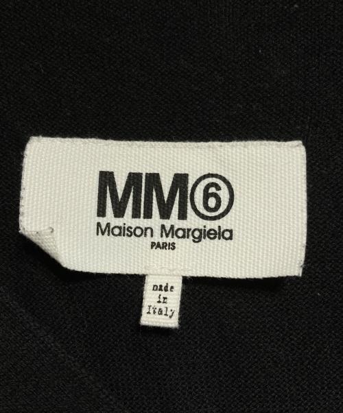 MM6 Maison Margiela（エムエムシックスメゾンマルジェラ）MM6 Maison Margiela (エムエムシックスメゾンマルジェラ) 変形ニットベスト ブラック サイズ:Ｓの古着・服飾アイテム