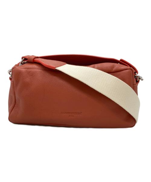 maison kitsune（メゾンキツネ）MAISON KITSUNE (メゾンキツネ) THE CLOUD TILETTE BAG/ THE CLOUD TILETTE BAG クラウド・ティレット・バッグ オレンジ サイズ:不明の古着・服飾アイテム