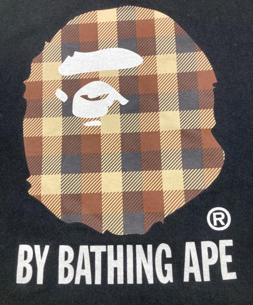BAPE BY A BATHING APE（ベイプバイアベイシングエイプ）BAPE BY A BATHING APE (ベイプバイアベイシングエイプ) APE HEAD ROGO TEE ブラック サイズ:Mの古着・服飾アイテム