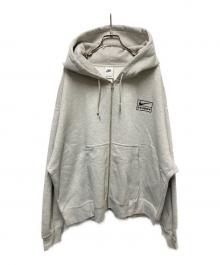 stussy×NIKE（ステューシー×ナイキ）の古着「Fleece Zip Hoodie」｜グレー