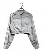 adidas Originalsアディダスオリジナル）の古着「アディカラー チームガイスト クロップド トラックトップ/Adicolor Teamgeist Cropped Track Top」｜グレー