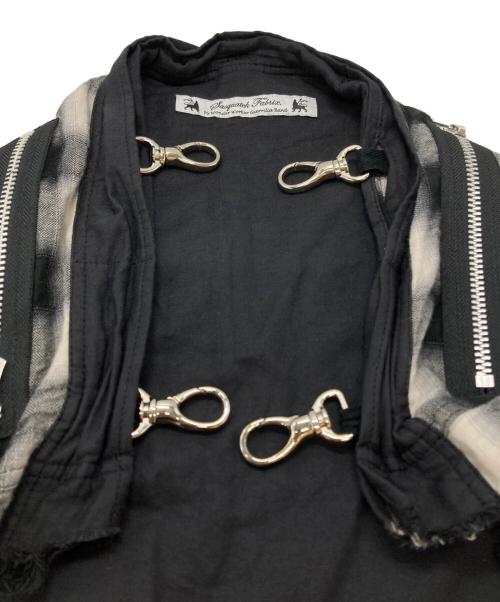 SASQUATCHfabrix.（サスクワッチファブリックス）SASQUATCHfabrix. (サスクワッチファブリックス) オンブレ腰巻スカーフ/Ombré waist-wrap scarf ホワイト×ブラック サイズ:Freeの古着・服飾アイテム