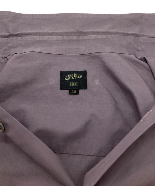 Jean Paul Gaultier homme（ジャンポールゴルチェオム）Jean Paul Gaultier homme (ジャンポールゴルチェオム) BOXブロードシャツ/Broadcloth shirt パープル サイズ:48の古着・服飾アイテム
