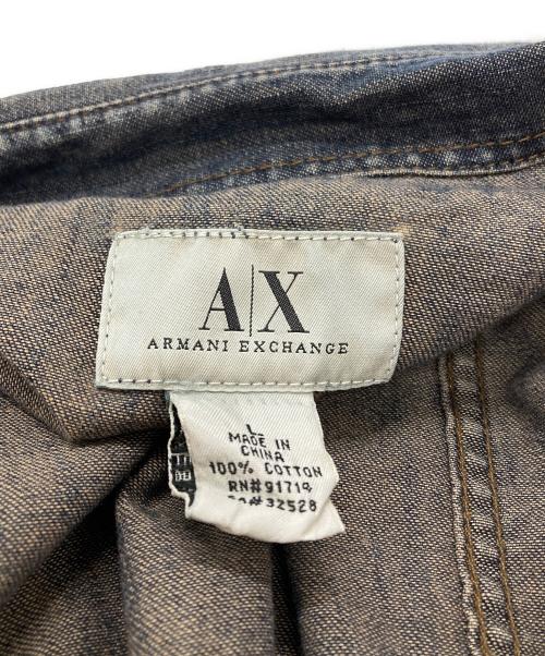 ARMANI EXCHANGE（アルマーニ エクスチェンジ）ARMANI EXCHANGE (アルマーニ エクスチェンジ) デニムシャツ/denim shirt インディゴ サイズ:Ｌの古着・服飾アイテム