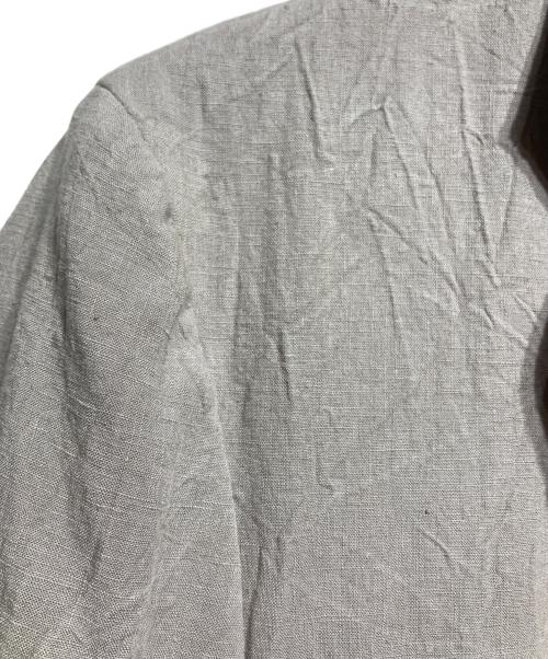 ISSEY MIYAKE（イッセイミヤケ）ISSEY MIYAKE (イッセイミヤケ) ステッチデザインリネンジャケット/Stitched Linen Jacket グレー サイズ:2の古着・服飾アイテム