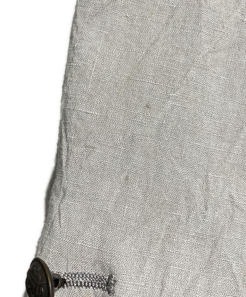 ISSEY MIYAKE（イッセイミヤケ）ISSEY MIYAKE (イッセイミヤケ) ステッチデザインリネンジャケット/Stitched Linen Jacket グレー サイズ:2の古着・服飾アイテム