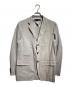 ISSEY MIYAKE（イッセイミヤケ）の古着「ステッチデザインリネンジャケット/Stitched Linen Jacket」｜グレー