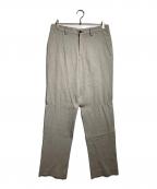 ISSEY MIYAKEイッセイミヤケ）の古着「ステッチデザインリネンパンツ/Stitched Linen Pants」｜グレー