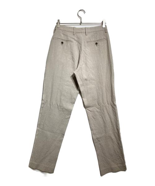 ISSEY MIYAKE（イッセイミヤケ）ISSEY MIYAKE (イッセイミヤケ) ステッチデザインリネンパンツ/Stitched Linen Pants グレー サイズ:2の古着・服飾アイテム