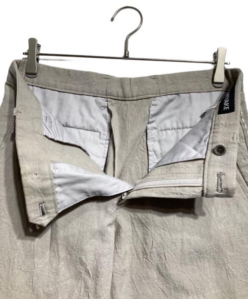 ISSEY MIYAKE（イッセイミヤケ）ISSEY MIYAKE (イッセイミヤケ) ステッチデザインリネンパンツ/Stitched Linen Pants グレー サイズ:2の古着・服飾アイテム