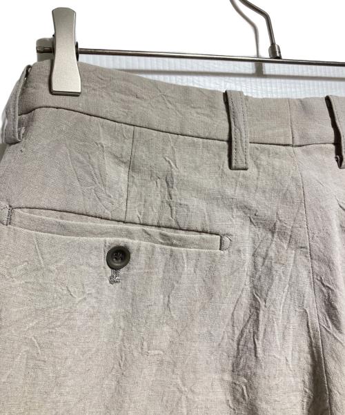 ISSEY MIYAKE（イッセイミヤケ）ISSEY MIYAKE (イッセイミヤケ) ステッチデザインリネンパンツ/Stitched Linen Pants グレー サイズ:2の古着・服飾アイテム