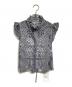 Snidel（スナイデル）の古着「ジャガードレースペプラムブラウス/Jacquard Lace Peplum Blouse」｜グレー