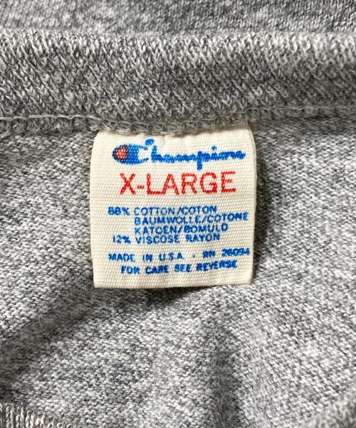 Champion（チャンピオン）Champion (チャンピオン) プリントTシャツ/Printed T-shirt グレー サイズ:XLの古着・服飾アイテム