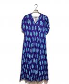 ne quittez pasヌキテパ）の古着「ギャザースリーブドレス/Gathered-sleeve dress」｜ネイビー