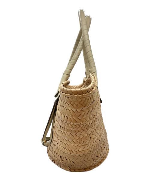 Chloe（クロエ）Chloe (クロエ) Marcie Medium Basket Bag/マルシェミディアムバスケットバッグ ベージュ×アイボリーの古着・服飾アイテム