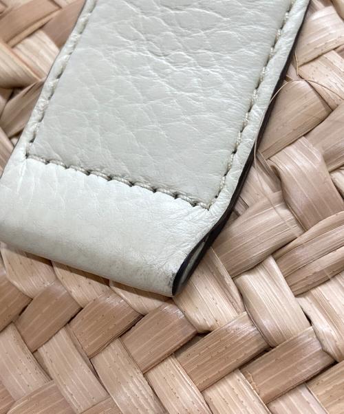 Chloe（クロエ）Chloe (クロエ) Marcie Medium Basket Bag/マルシェミディアムバスケットバッグ ベージュ×アイボリーの古着・服飾アイテム