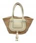 Chloe（クロエ）の古着「Marcie Medium Basket Bag/マルシェミディアムバスケットバッグ」｜ベージュ×アイボリー