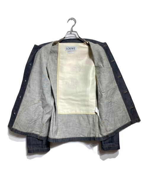 LOEWE（ロエベ）LOEWE (ロエベ) Blue Denim Botanical Jacket/ブルーデニムボタニカルジャケット インディゴ サイズ:46の古着・服飾アイテム