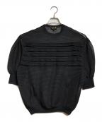 DRAWERドゥロワー）の古着「シアーカットソー」｜ブラック