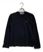 PLAY COMME des GARCONSプレイコムデギャルソン）の古着「ロングスリーブカットソー/ Long-sleeve cut-and-sew top」｜ブラック