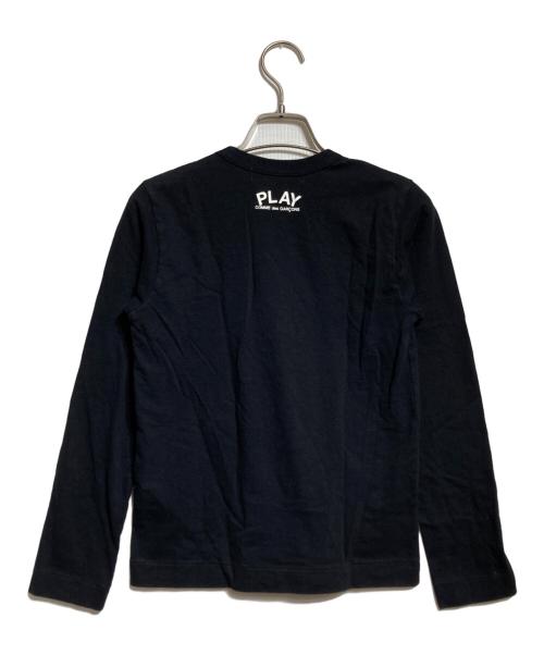 PLAY COMME des GARCONS（プレイコムデギャルソン）PLAY COMME des GARCONS (プレイコムデギャルソン) ロングスリーブカットソー/ Long-sleeve cut-and-sew top ブラック サイズ:XSの古着・服飾アイテム