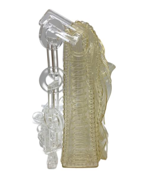 Mame Kurogouchi（マメクロゴウチ）Mame Kurogouchi (マメクロゴウチ) TRANSPARENT SCULPTURAL MINI CHAIN BAG/透明な彫刻的フォルムのミニチェーンバッグ グリアスファルトの古着・服飾アイテム
