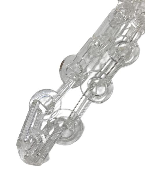 Mame Kurogouchi（マメクロゴウチ）Mame Kurogouchi (マメクロゴウチ) TRANSPARENT SCULPTURAL MINI CHAIN BAG/透明な彫刻的フォルムのミニチェーンバッグ グリアスファルトの古着・服飾アイテム