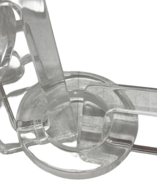 Mame Kurogouchi（マメクロゴウチ）Mame Kurogouchi (マメクロゴウチ) TRANSPARENT SCULPTURAL MINI CHAIN BAG/透明な彫刻的フォルムのミニチェーンバッグ グリアスファルトの古着・服飾アイテム