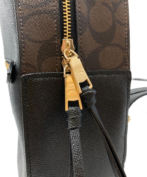 COACH（コーチ）COACH (コーチ) SIGNATURE JORDYN BACKPACK/ シグネチャー ジョーディン バックパック ブラック×ブラウン サイズ:不明の古着・服飾アイテム