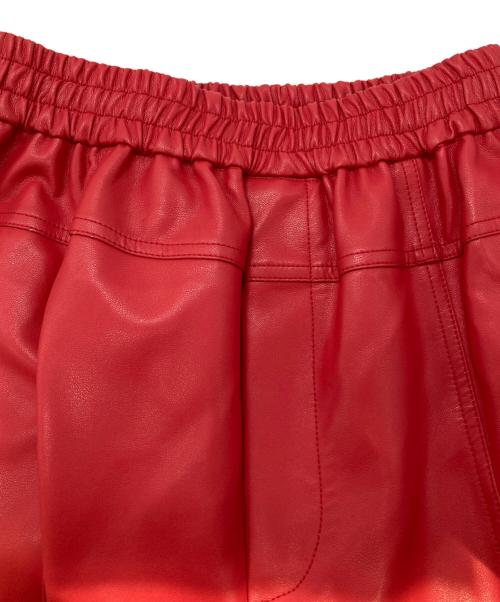 PRANK PROJECT（プランクプロジェクト）PRANK PROJECT (プランクプロジェクト) Faux Leather Jogger Pants/フェイクレザー ジョガーパンツ レッド サイズ:38の古着・服飾アイテム