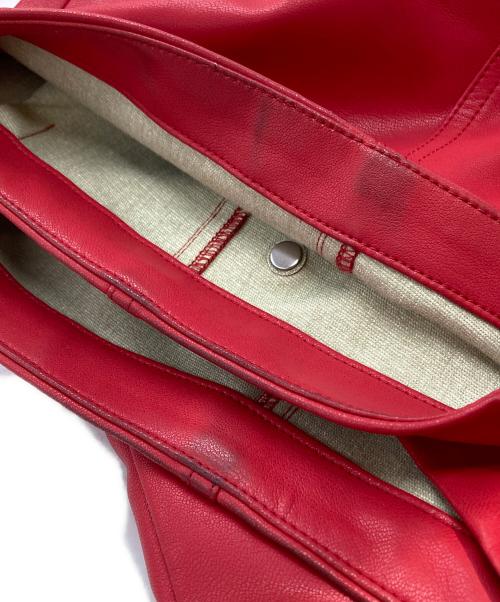 PRANK PROJECT（プランクプロジェクト）PRANK PROJECT (プランクプロジェクト) Faux Leather Jogger Pants/フェイクレザー ジョガーパンツ レッド サイズ:38の古着・服飾アイテム