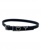 Y/PROJECTワイ プロジェクト）の古着「Heart Leather Choker/ハートレザーチョーカー」｜ブラック