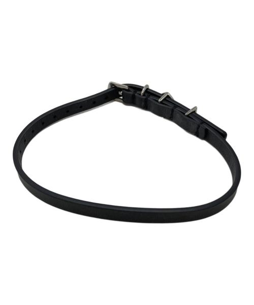 Y/PROJECT（ワイ プロジェクト）Y/project (ワイ プロジェクト) Heart Leather Choker/ハートレザーチョーカー ブラックの古着・服飾アイテム
