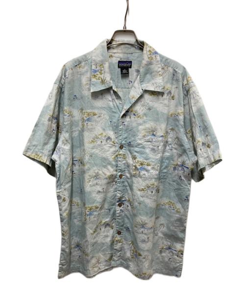 Patagonia（パタゴニア）Patagonia (パタゴニア) 00s ORGANIC COTTON ACSHIRT ライトブルー サイズ:Mの古着・服飾アイテム