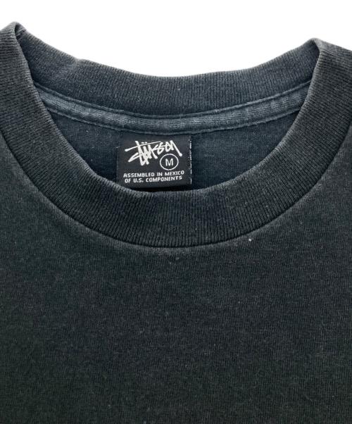 stussy（ステューシー）stussy (ステューシー) フラワーグラフィックTEE ブラック サイズ:Mの古着・服飾アイテム